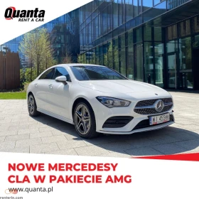 Nowy | Mercedes Benz CLA | AMG Line | Automat | Quanta | Wynajem | Wypożyczalnia Samochodów