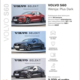 Volvo / Oferta PROMO / Najtańszy Wynajem Długoterminowy 0% wpłaty wstępnej