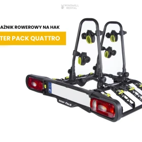 Wynajmij bagażnik rowerowy na hak / platforma rowerowa na 4 rowery